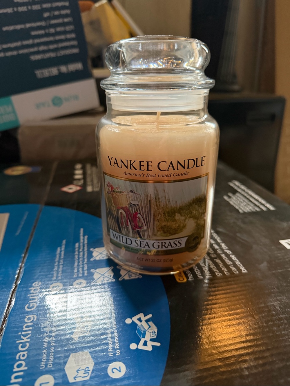 Yankee Candle Wild Sea Grass Cream Jar